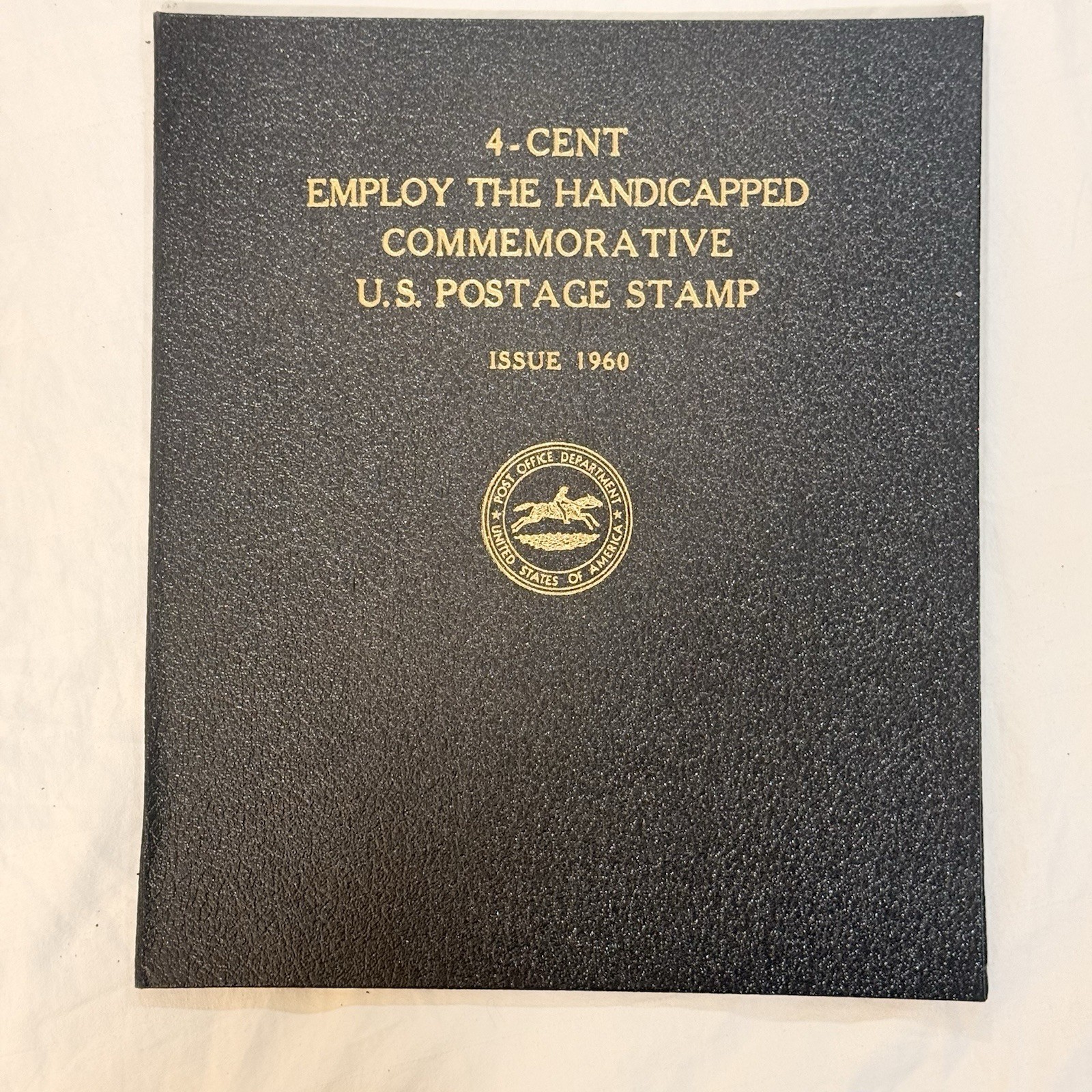 1960 Employ the Handicapped 4c USPS Stamp Sheet Full Mint Original Folder