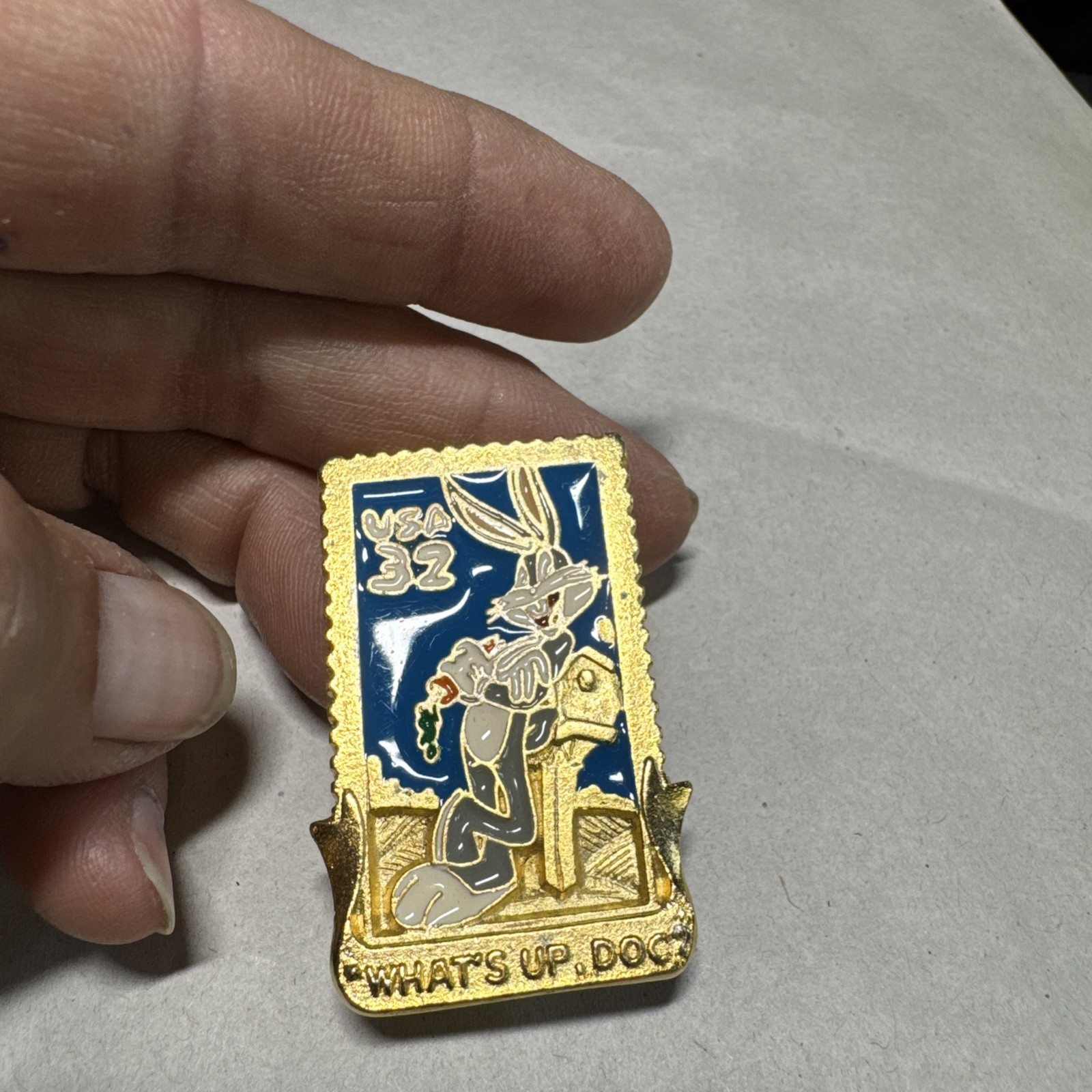 1997 USA made Bugs Bunny stamp type retro pins Looney Tunes Stamp Collection