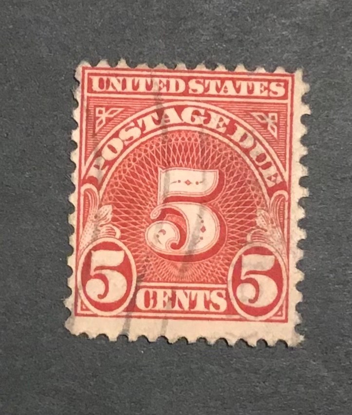 USA – 1930 – Postage Due – Numeral Stamp – 5¢ – Gen2
