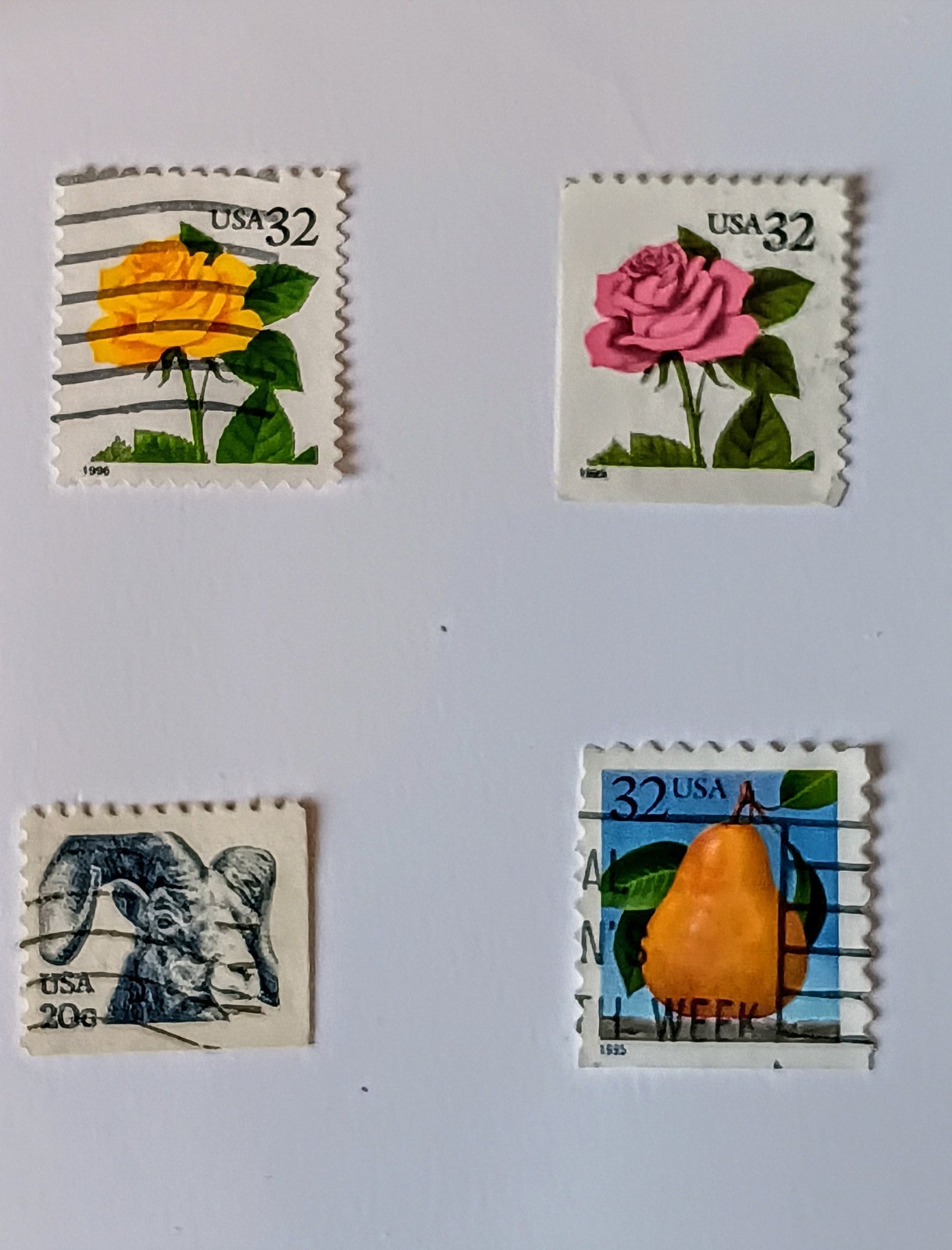 4 Stamp 1981 – 96 Mystic Stamp Flora & Fauna Series U.S 1949/3049 Used Free Ship