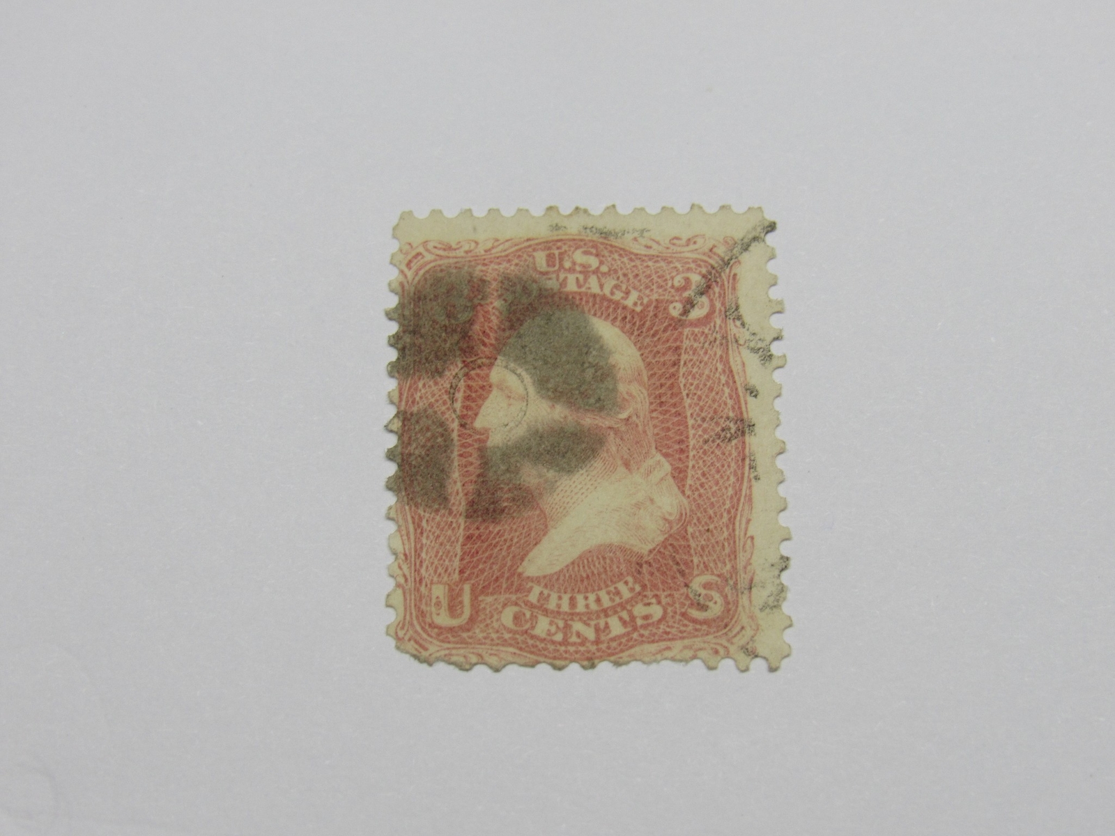 PSE Certified Stamp!! 1861 U.S. POSTAGE 3¢ Genuine Used STP-11-IB