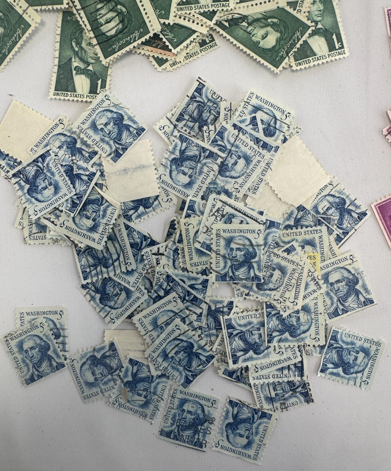 Cancelled Vintage US Presidents and Americana Definitive Stamp Lot 8 types