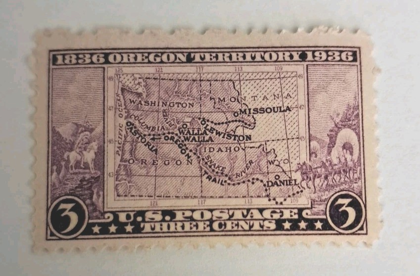 Oregon Territory Issue Stamp 1936 Scott 783 Mint hinged see pics