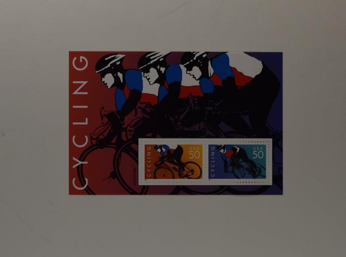 US SCOTT 3119 CYCLING SOUVENIR SHEETS 50 CENT FACE MNH