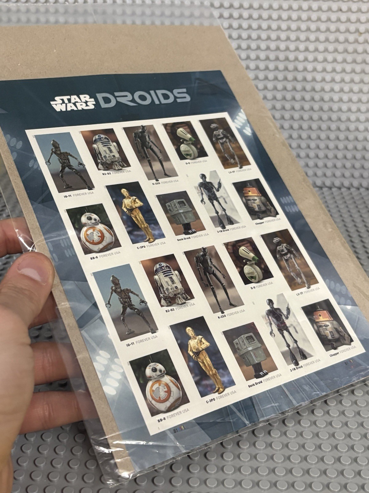 2021 US Scott Star Wars Droids, Sheet of 20 Forever Stamps Sealed Packaging