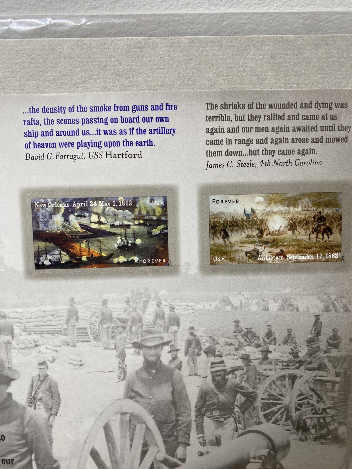 US SCOTT 4664-4665 12 THE CIVIL WAR 1862 FOREVER STAMPS MNH