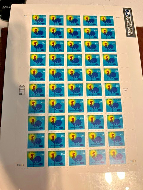 Scott #3257. USPS 1998 Full sheet of 50. The “H” Rate Make-up Stamp. Sealed. MNH