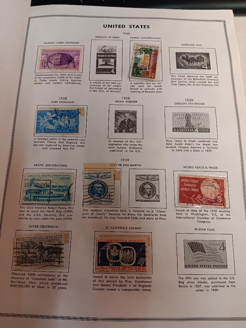 COLLECTORS BOOK OF Postage Stamps NOT 100% FULL VARIOUS OF ALL KIND 1947 AND UP