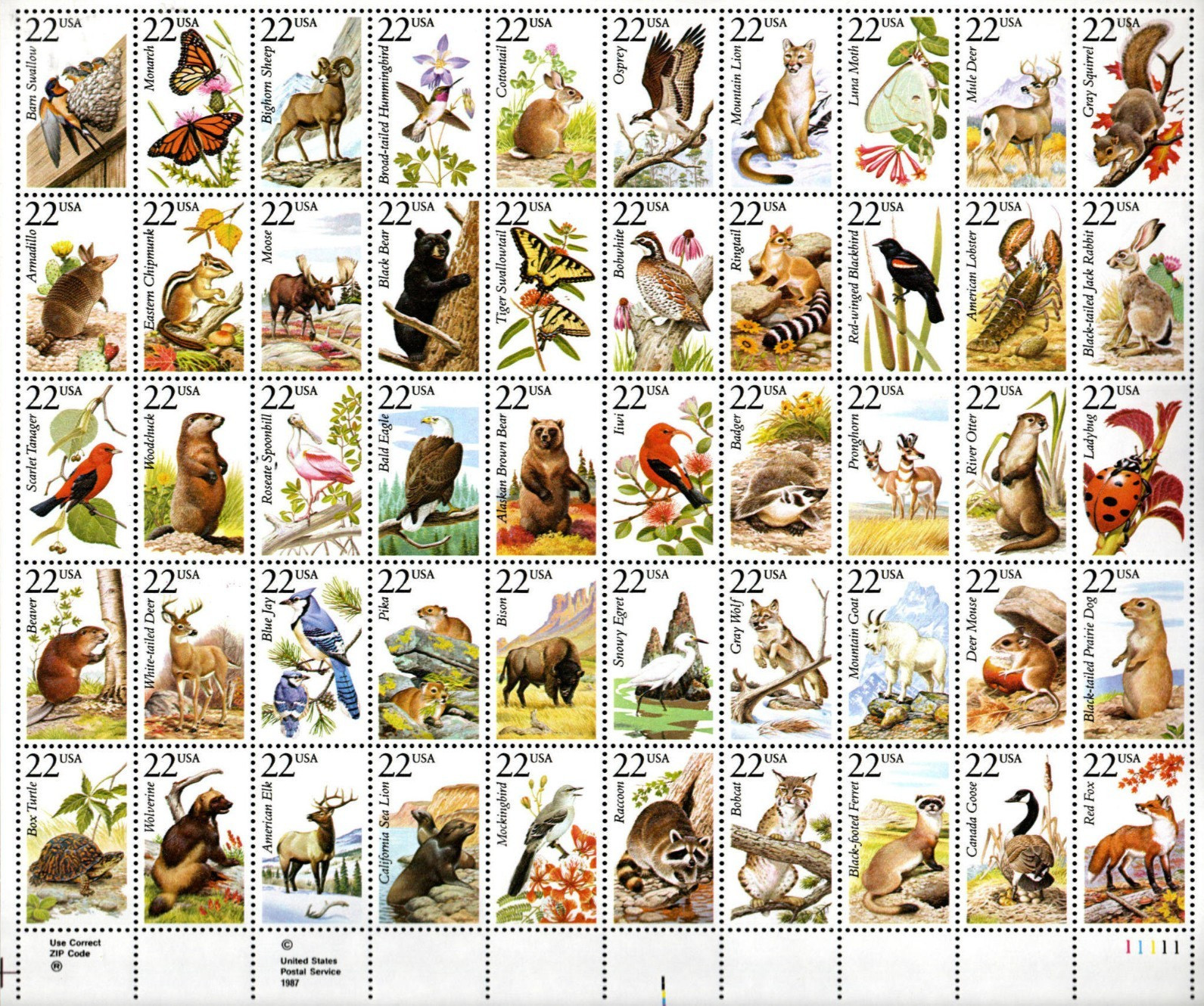US Stamps – 8 sheets Trains/Dinosaurs/Space/Aircraft/Animals (Face Value $54.50)