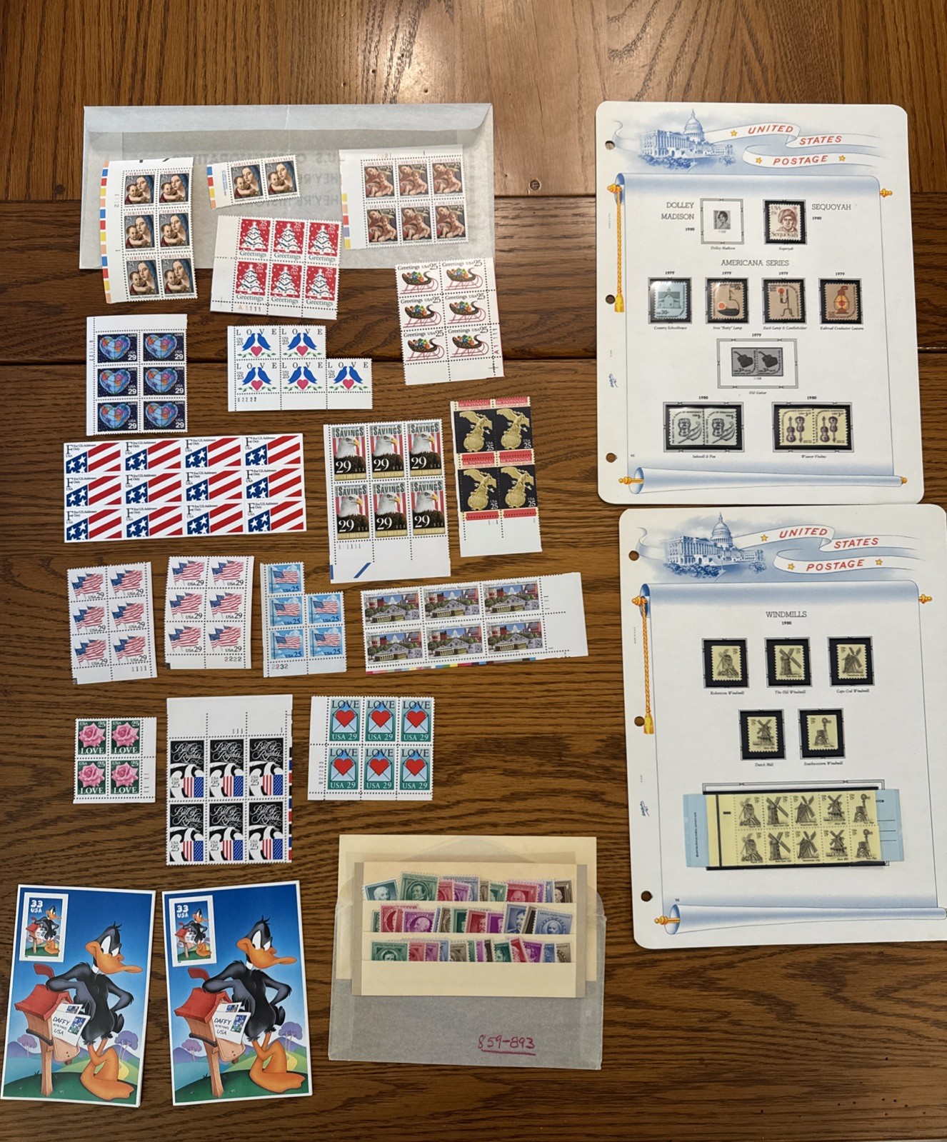 Lot of MNH Multi Value Stamps, U.S. Postage Stamps, Air Mail, Block, FDOI