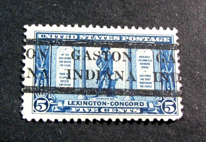 US Stamp Scott# 619 Minute Man 1925 Nice Pre-cancel Used L562