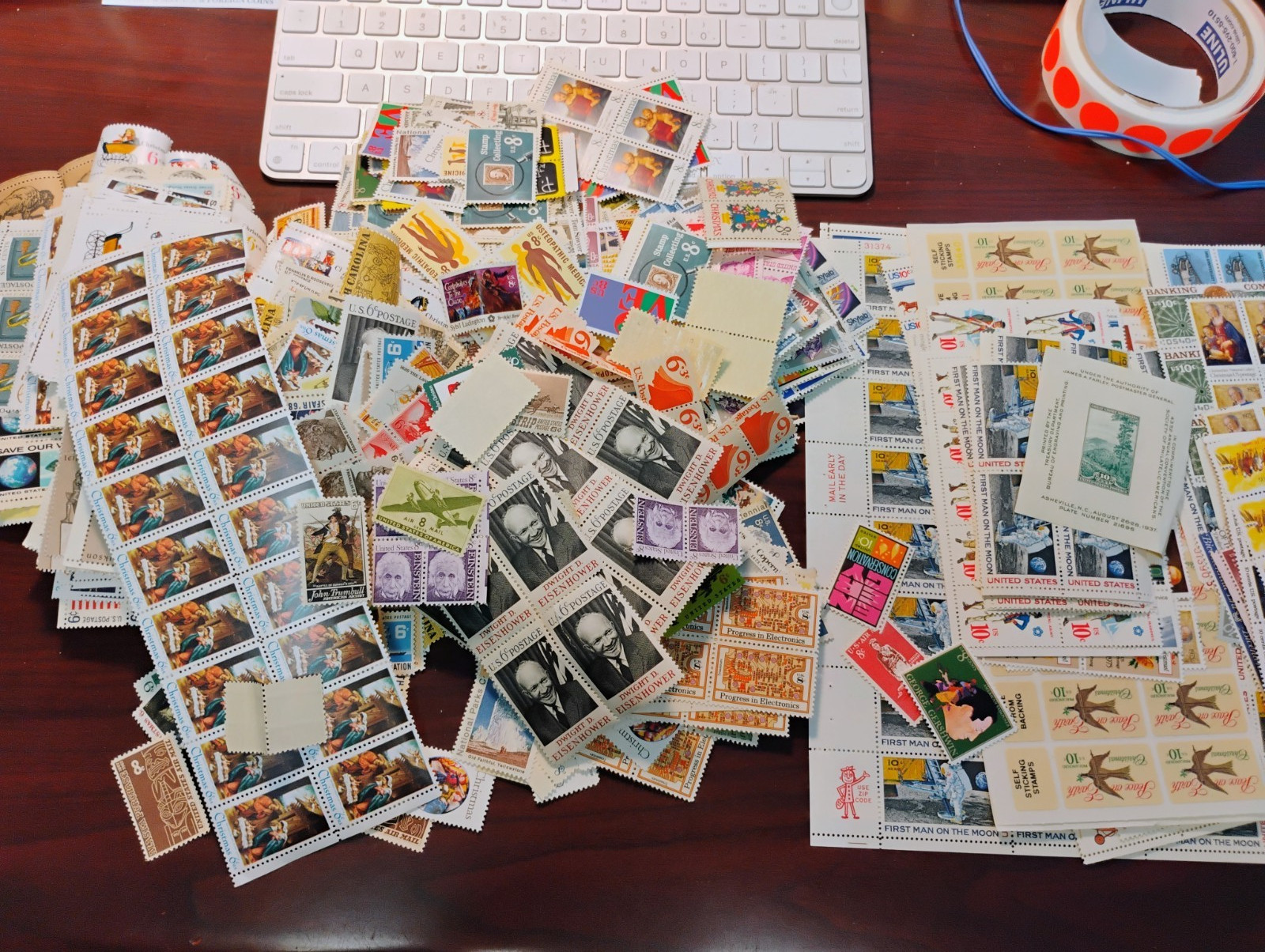 U.S. STAMP ~ 6,8,10 CENT ISSUES POSTAGE ~ MNH ~ $280.38 FACE VALUE