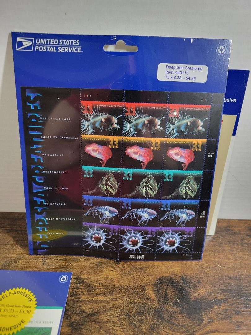 USPS Deep Sea Creatures – Pacific Coast Rain Forest – Art of the American Indian