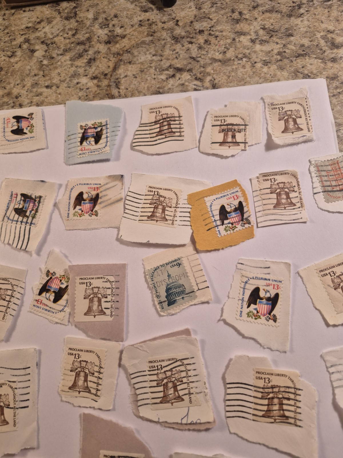 USA – 1975 Americana Lot Of ( 90 ) Printing Press ,church, capital dome, liberty