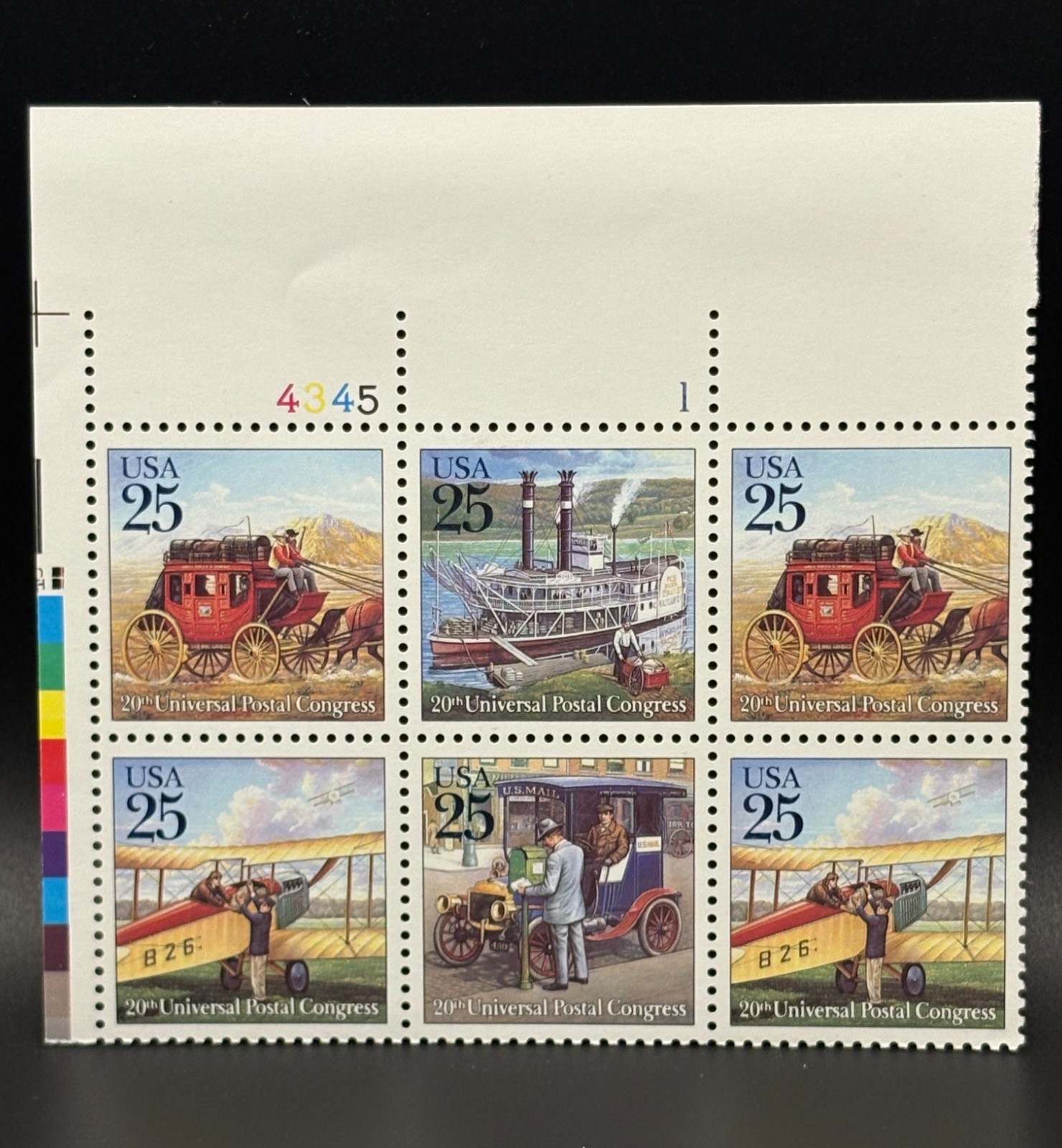 Multiple sets of Plate Block US Postage Stamps from the 90s (2)