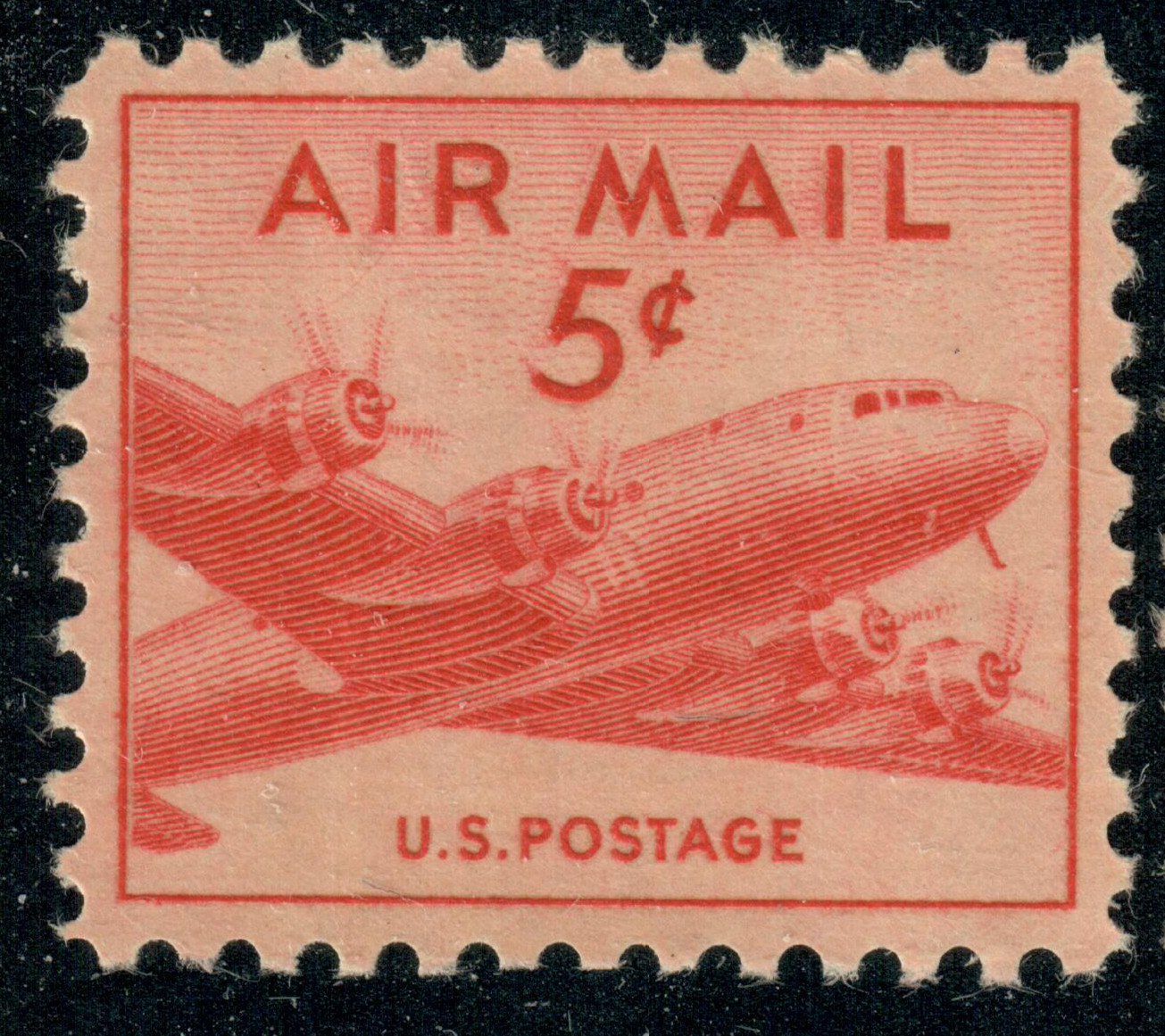 USA – 1947 – Airmail – DC-4 Skymaster – 5¢ – #3182