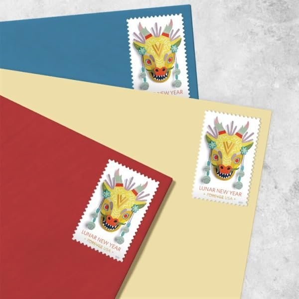 United States Postal Service Lunar New Year: 2024 Year of The Dragon, Sheet…
