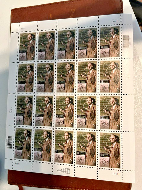 Scott #3533. 34c Enrico Fermi sheet of 20 stamps. MNH. free shipping.