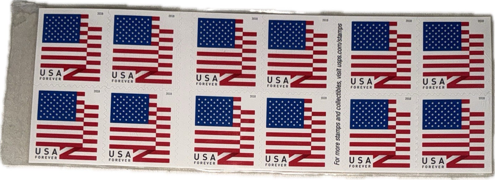 USPS US Flag (2018) First-Class Forever Stamps – Booklet of 20
