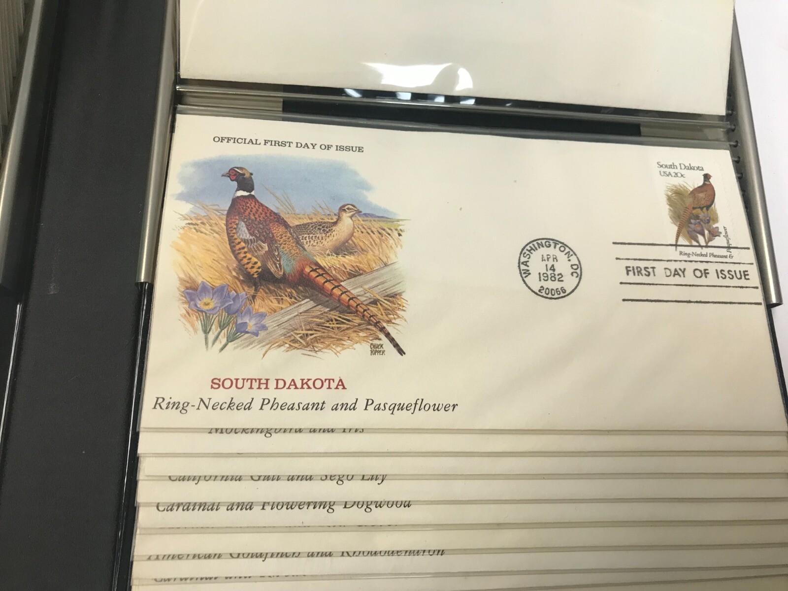 Official Birds and Flowers of Our Fifty States First Day Cover Stamp Collection