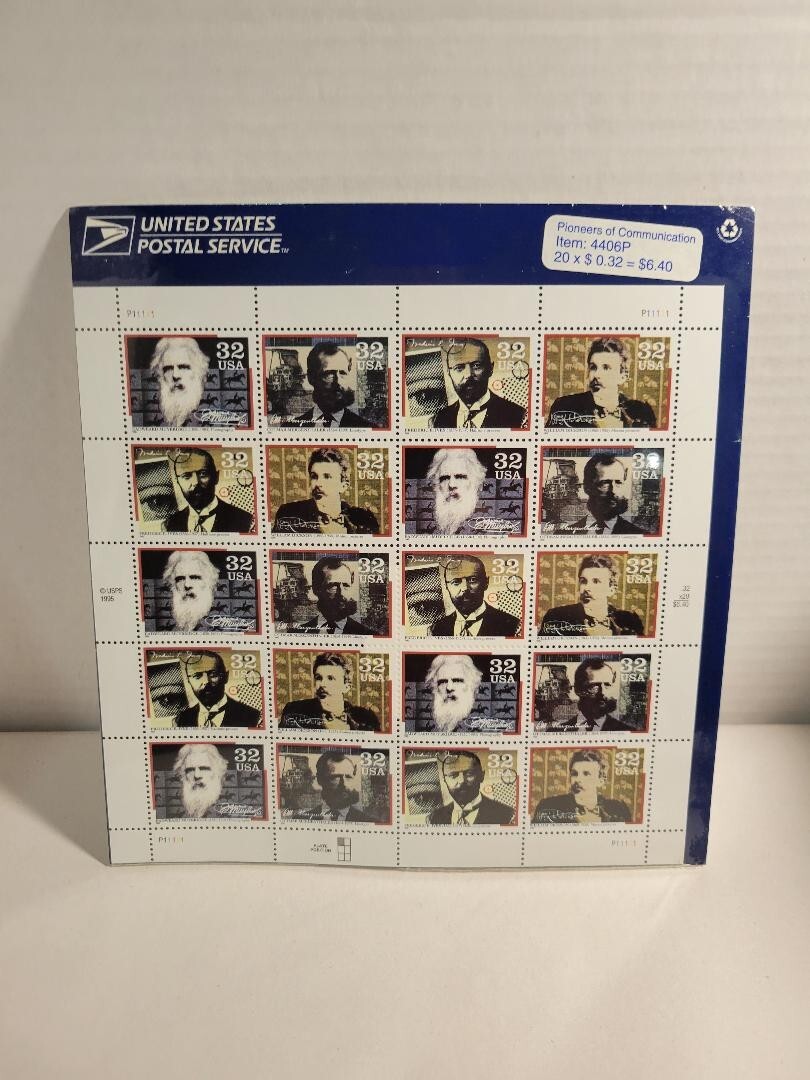USPS Pioneers Of Communication 32 Cent Stamps Factory Sealed