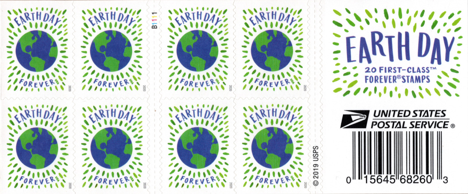 USA 2020 EARTH DAY 20 STAMP SEALED BOOKLET SCOTT 5459 MNH