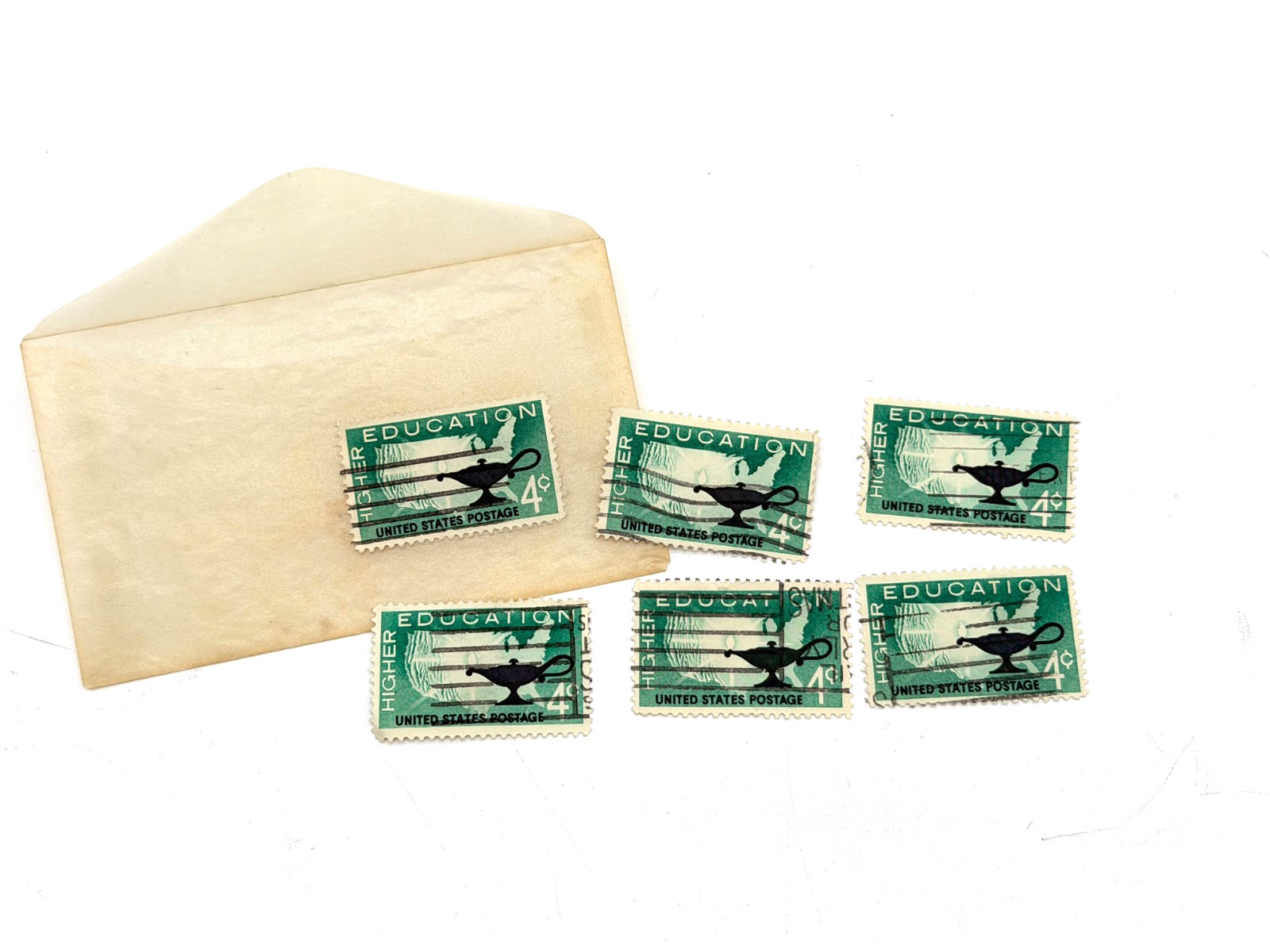 Vintage 1962 Higher Education 4¢ Stamps QTY 6 #2989 USED