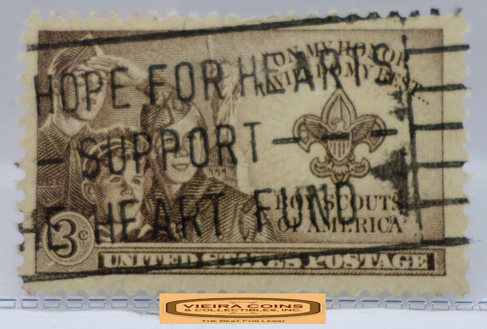 USA Postage Boy Scouts of America 3 Cents Stamp – #S42061NQ