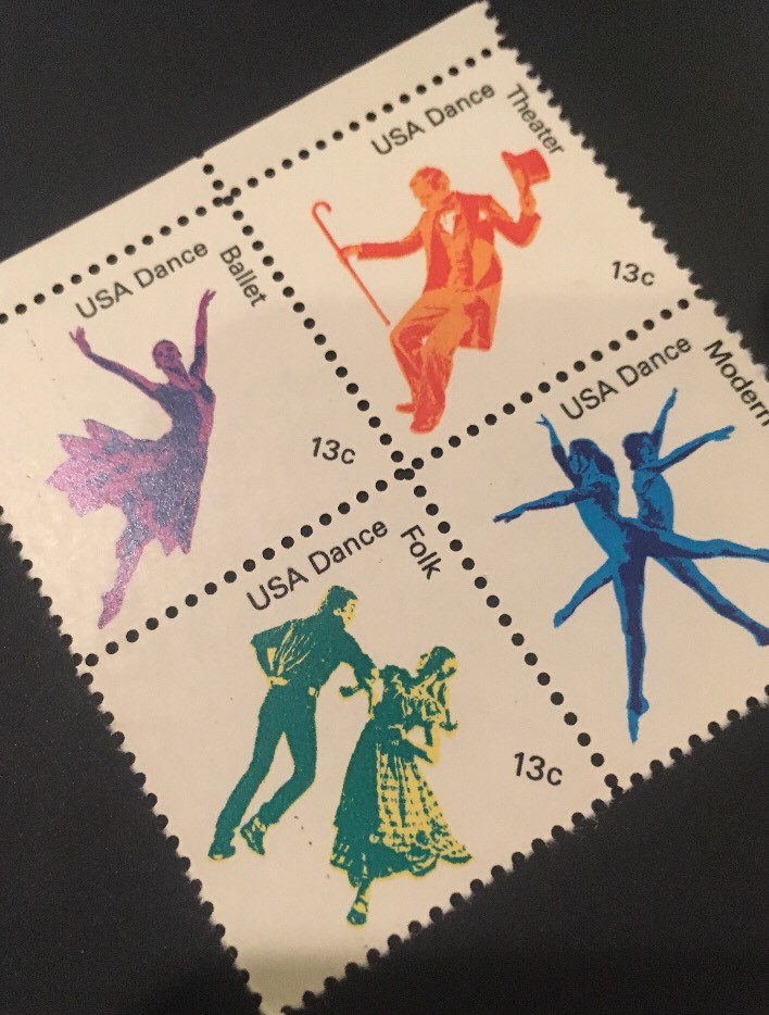 20 American Dance Stamps For Holiday, Wedding And Valentine Mail