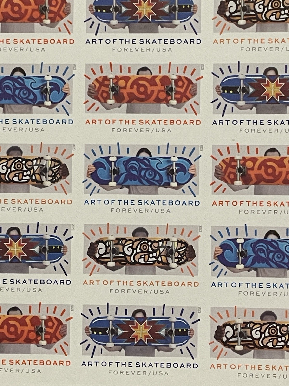 USPS Forever Stamps- Art Of The Skateboard (2022) Single Stamp Random Mint
