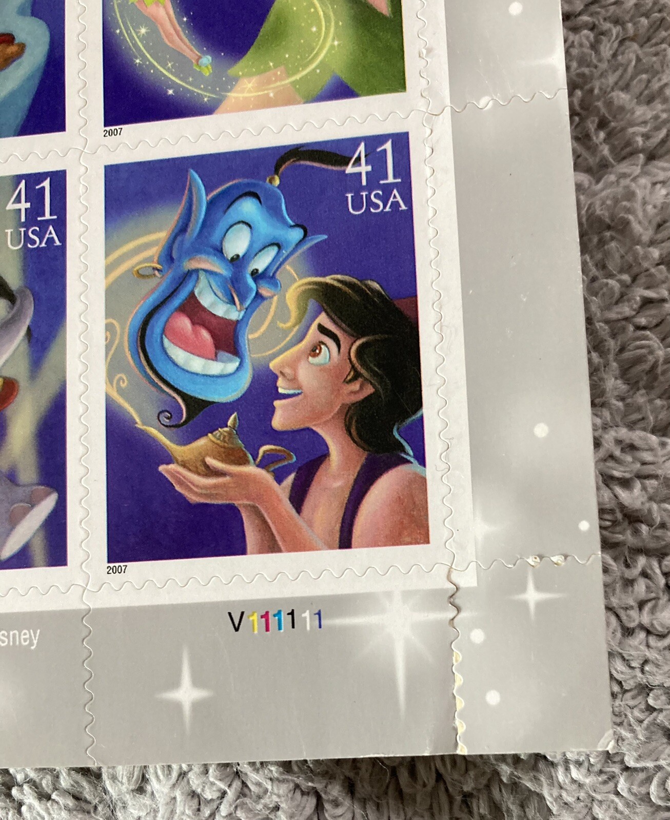 Mickey Dumbo Aladdin The Art of Disney Magic Group Of 20 41 cents stamp sheet