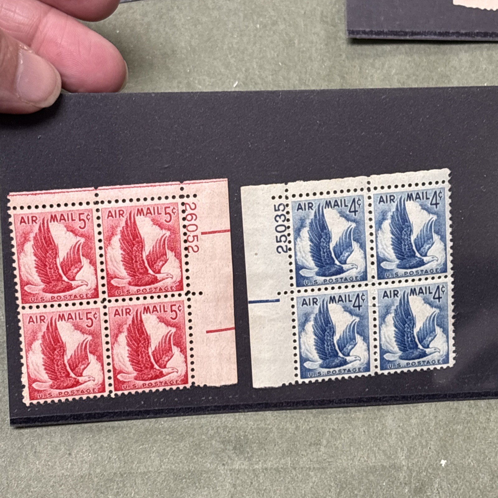 Lot of 44 Total Vintage Air Mail/ Military Postage Stamps United States