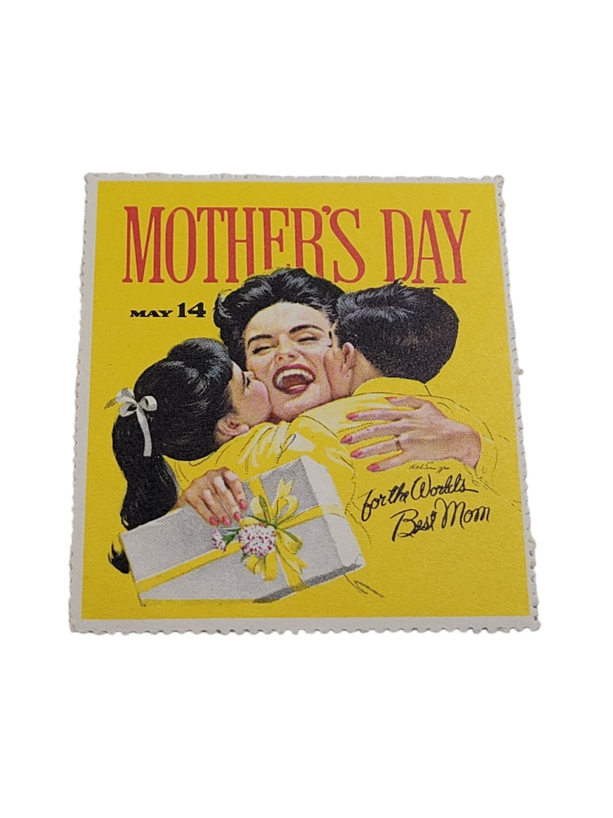 Oversized Mother’s Day Stamp Vintage 2 by 2.5 Inches Rare HTF See Pics Holiday