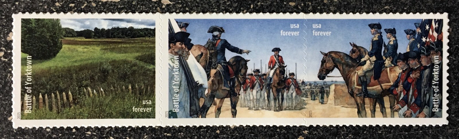 2025USA Forever Battlefields of the American Revolution – Saratoga Strip of 3