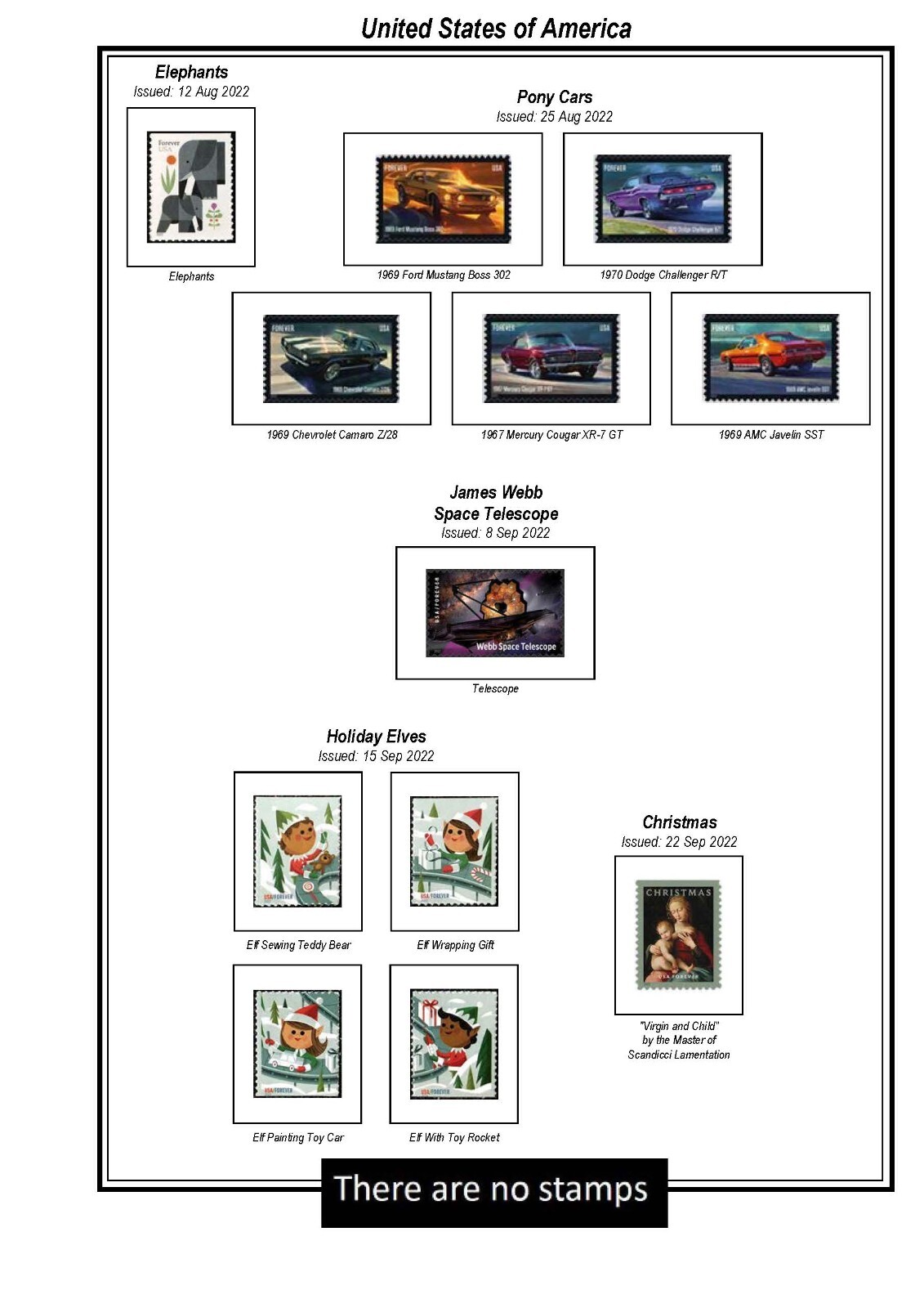 Print a United States (1847-2025) Stamp Album fully illustrated & annotated