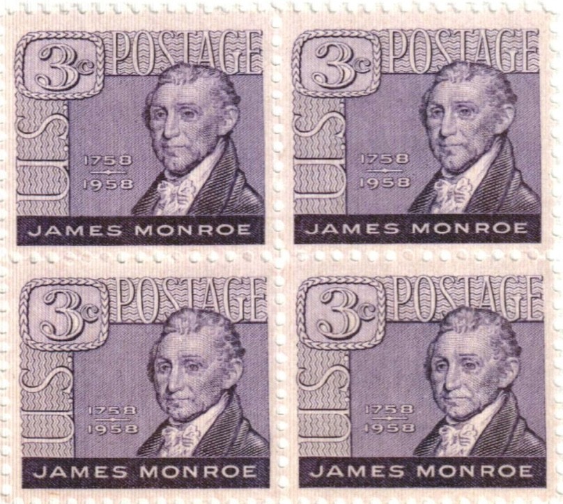 United States President James Monroe 3¢ Postage Stamp #1105 Pack of 100