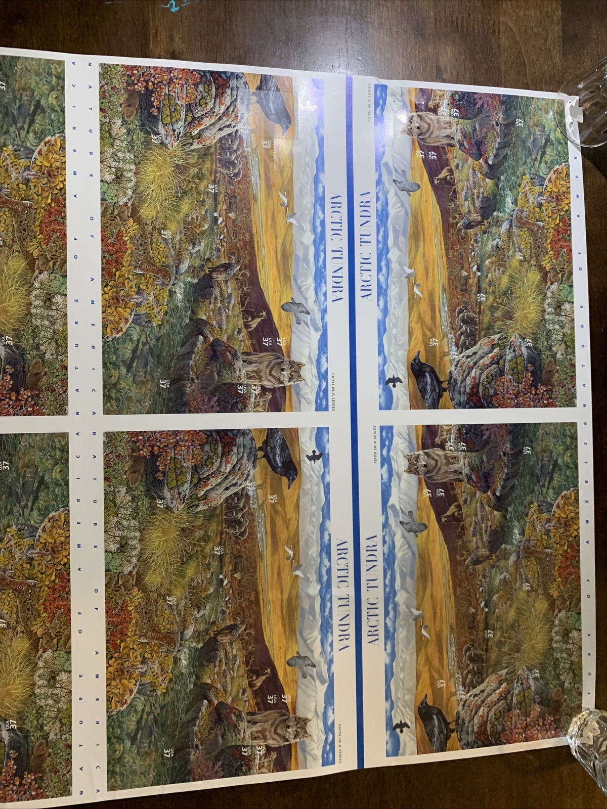 ARTIC TUNDRA 5th in a Series Sheet of 80 37 CENT STAMPS 2002 Whole Sheet Uncut