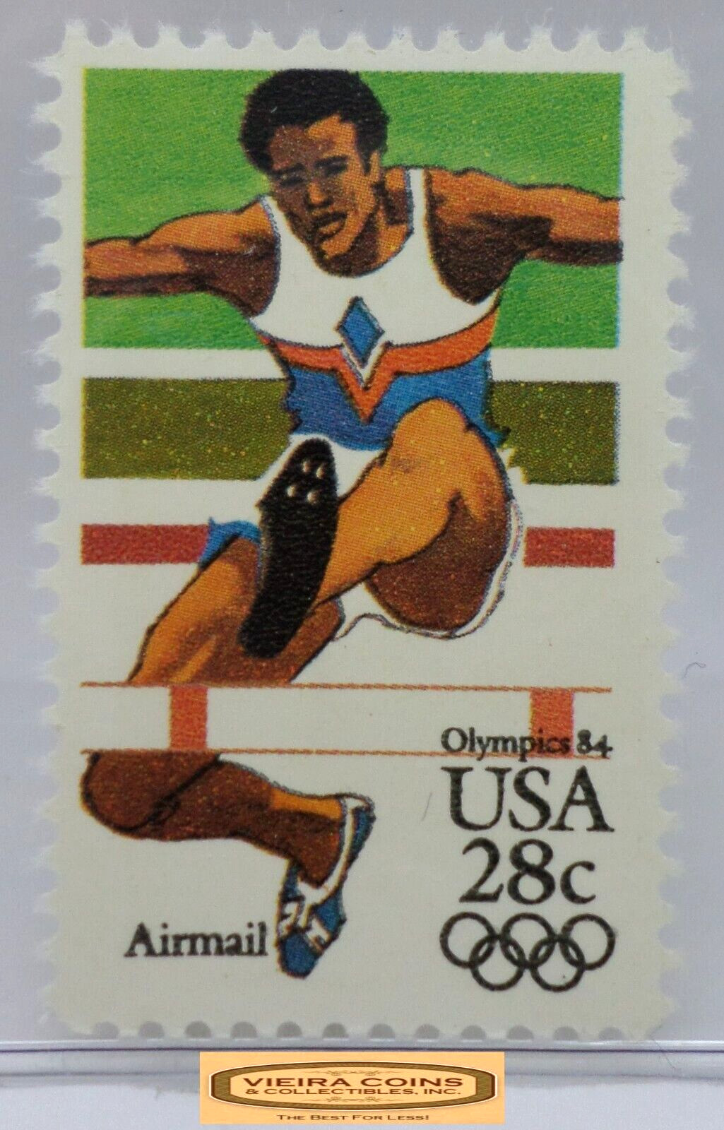 1984 USA Airmail Olympics 28 Cents Stamp – #S40918NQ
