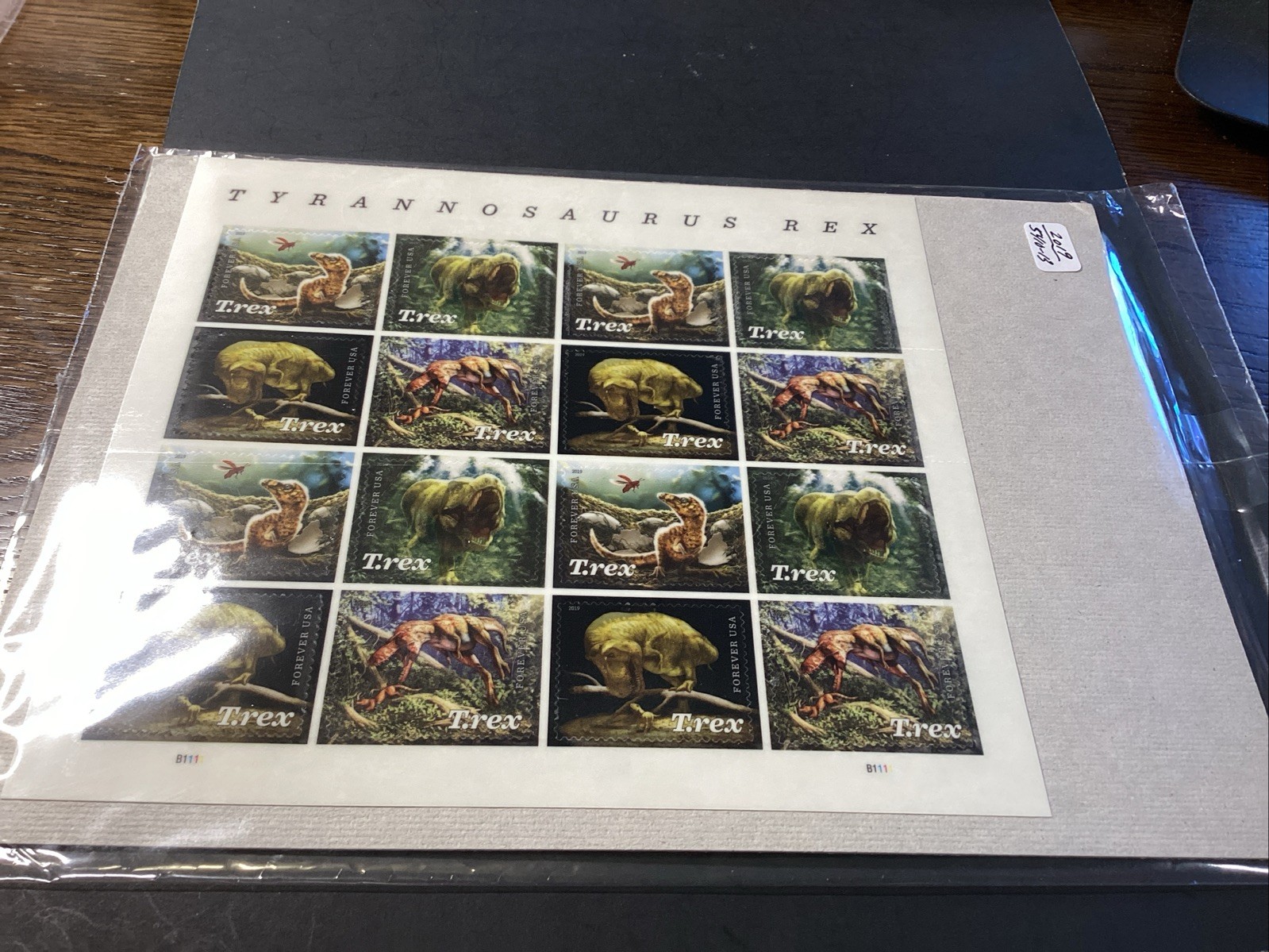 SCOTT # 5410-13- TYRANNOSAURUS REX-PANE OF (16) FOREVER STAMPS-MNH-2019-US NIP
