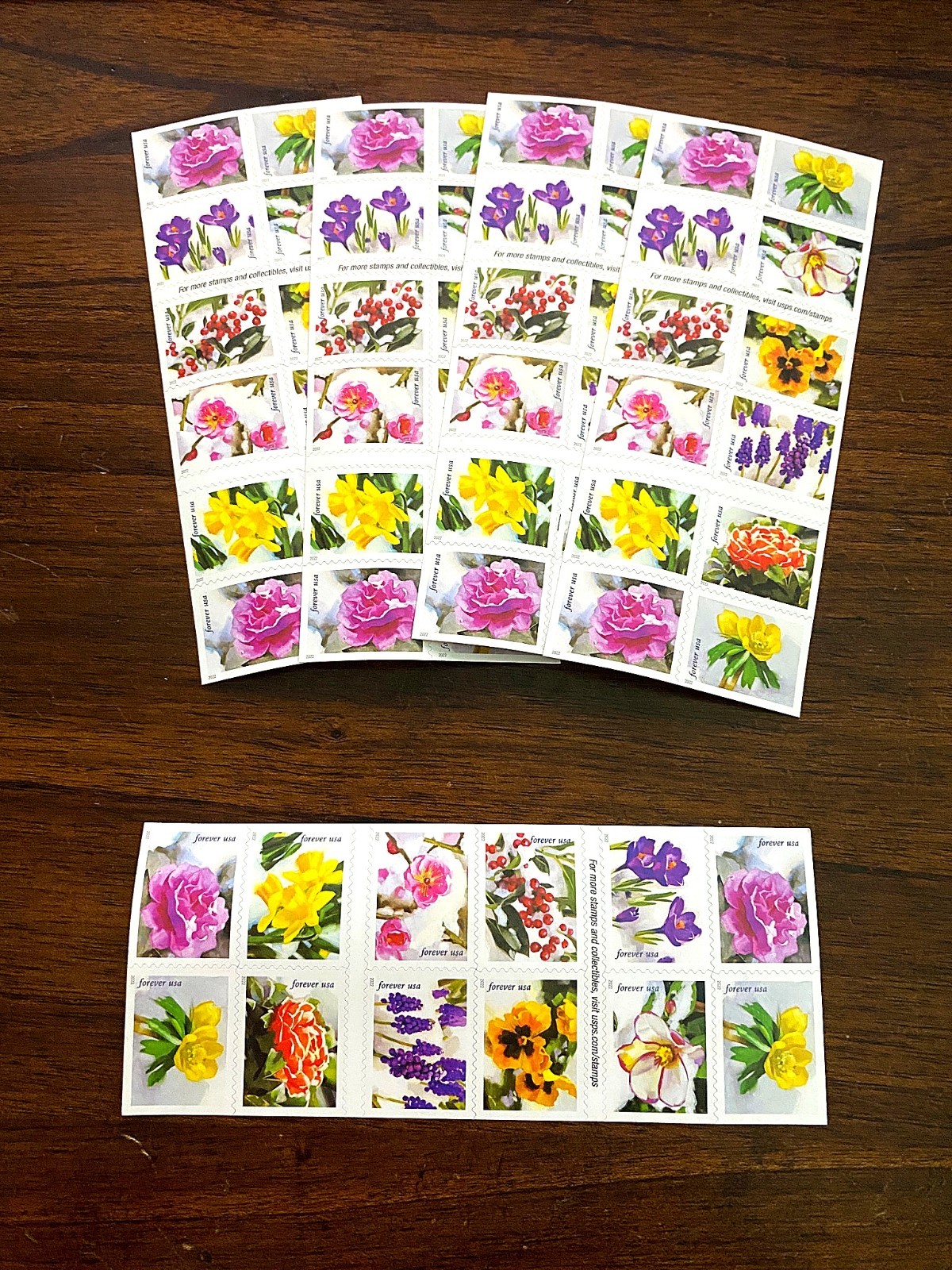 100 Genuine USPS Forever Stamps Unused 5 Sheets of 20 Booklet of 100