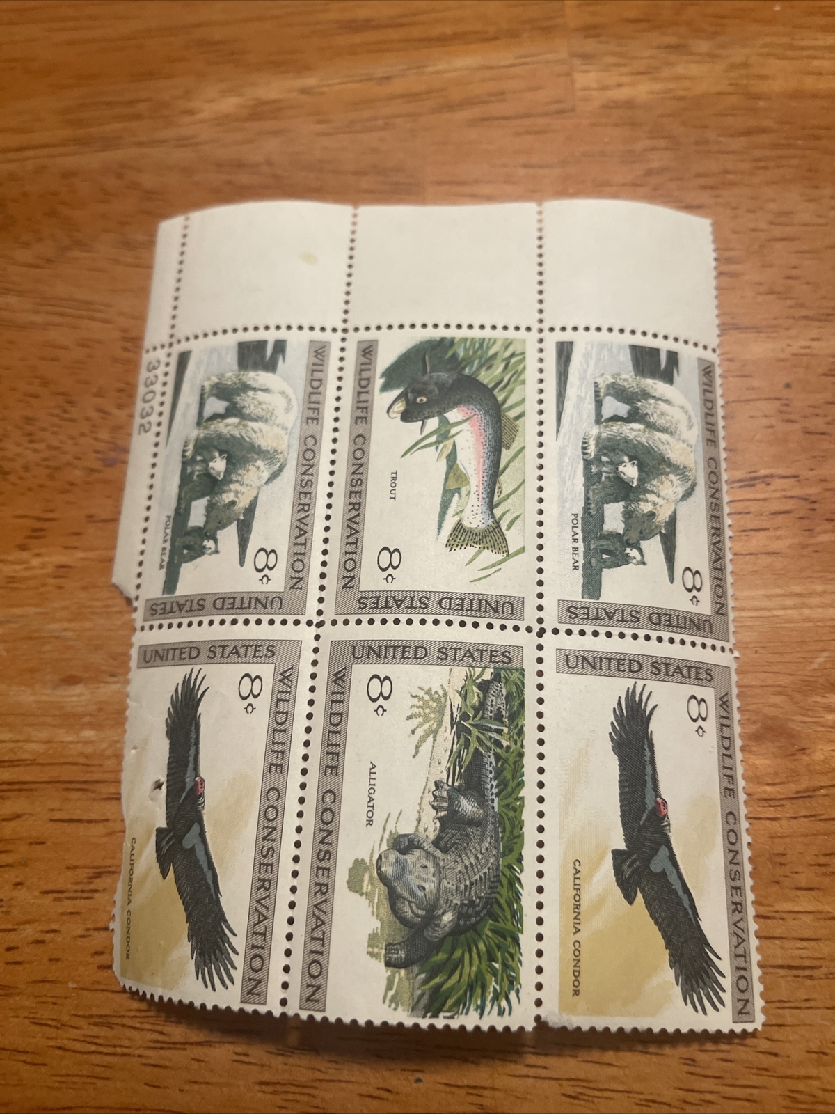 Scott # 1427-1430, Wildlife Conservation, 8c, block of 6