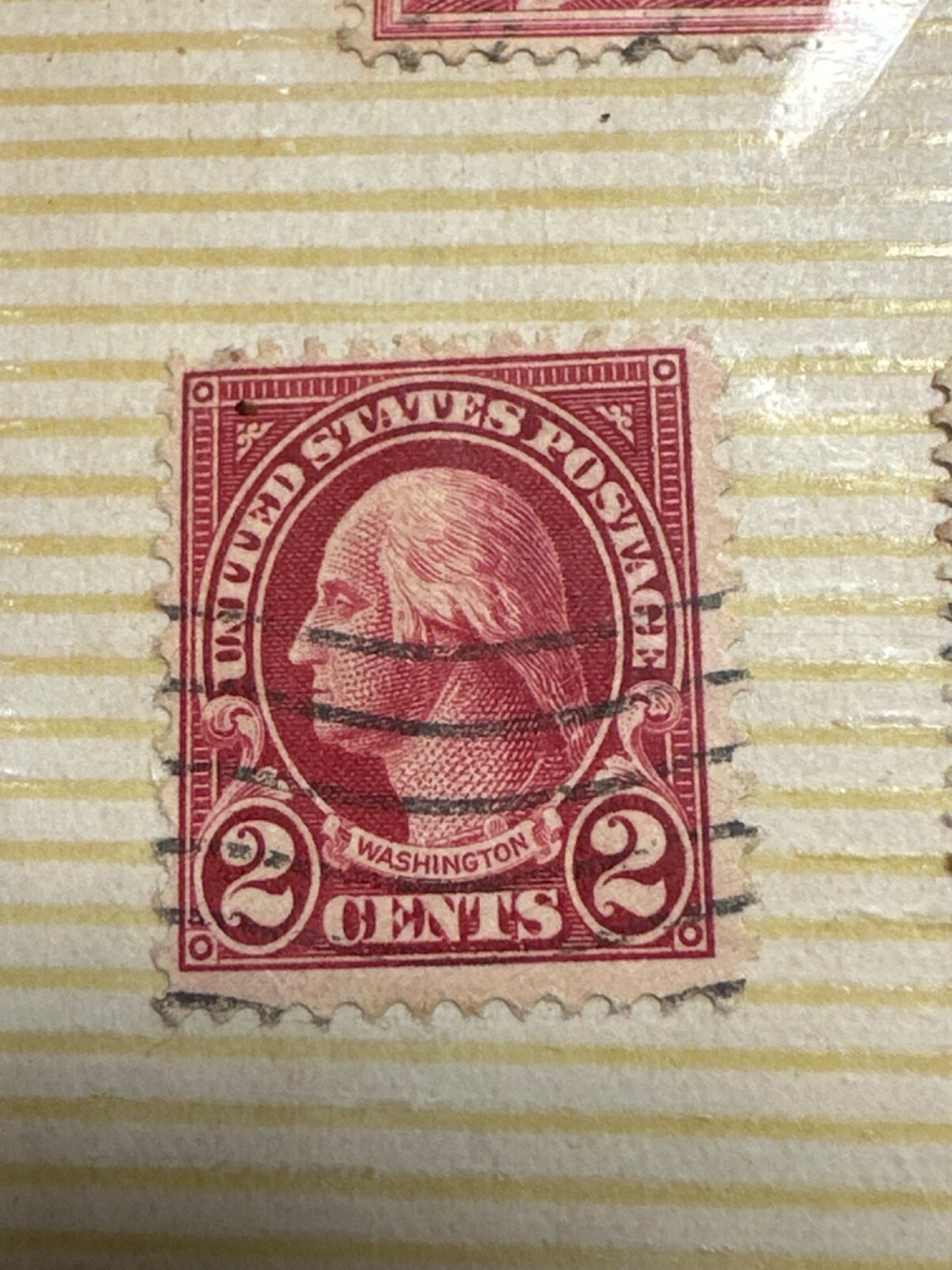 collectors stamp presidents green, red , purple