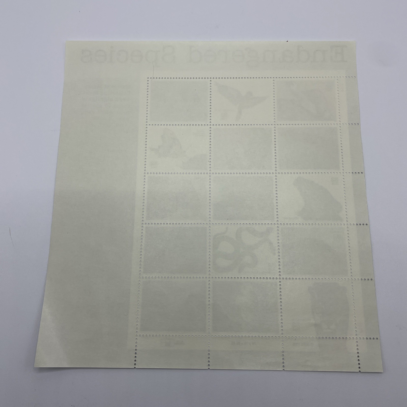 Lot of 2 USPS Stamps MNH Sheet Pacific Coast Rain Forest and Endangered Species
