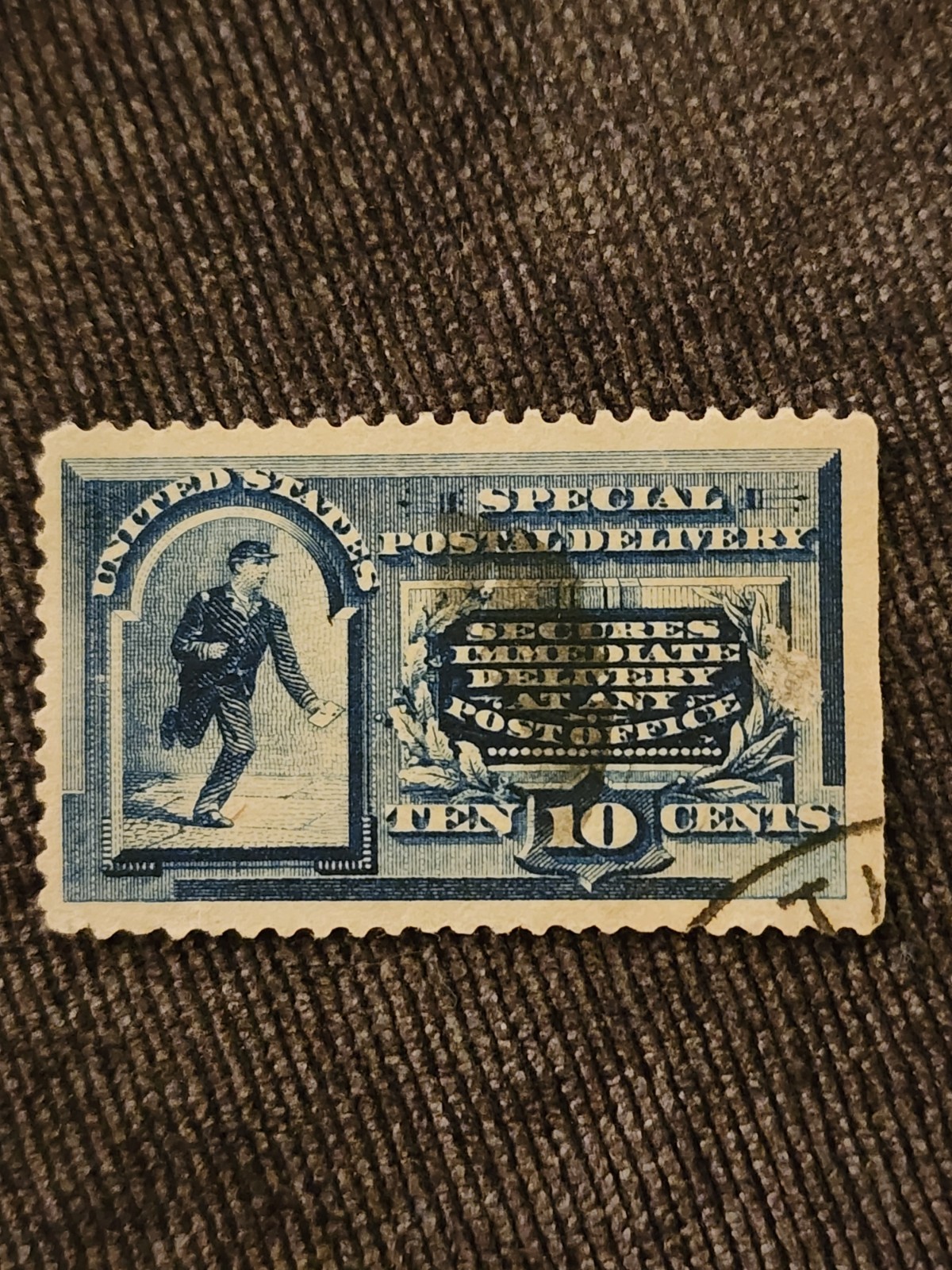 Special Postal Delivery 10 Cent Blue SD1 stamp