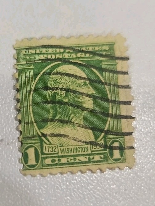 VTG George Washington Bicentennial 1732-1932 One Cent Stamp