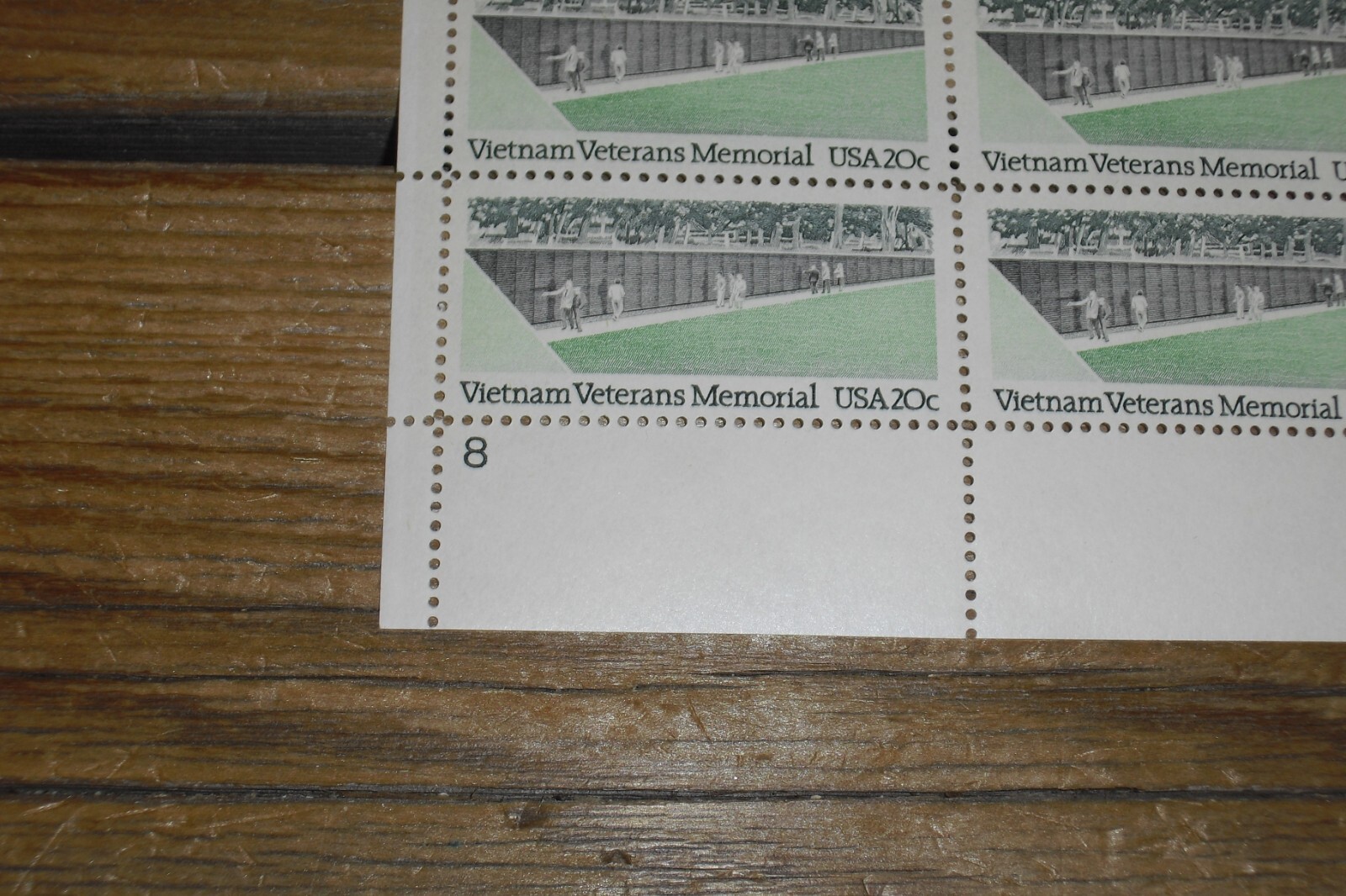 Vintage Complete Vietnam Memorial Commemorative Postage Stamp Sheet Original Gum