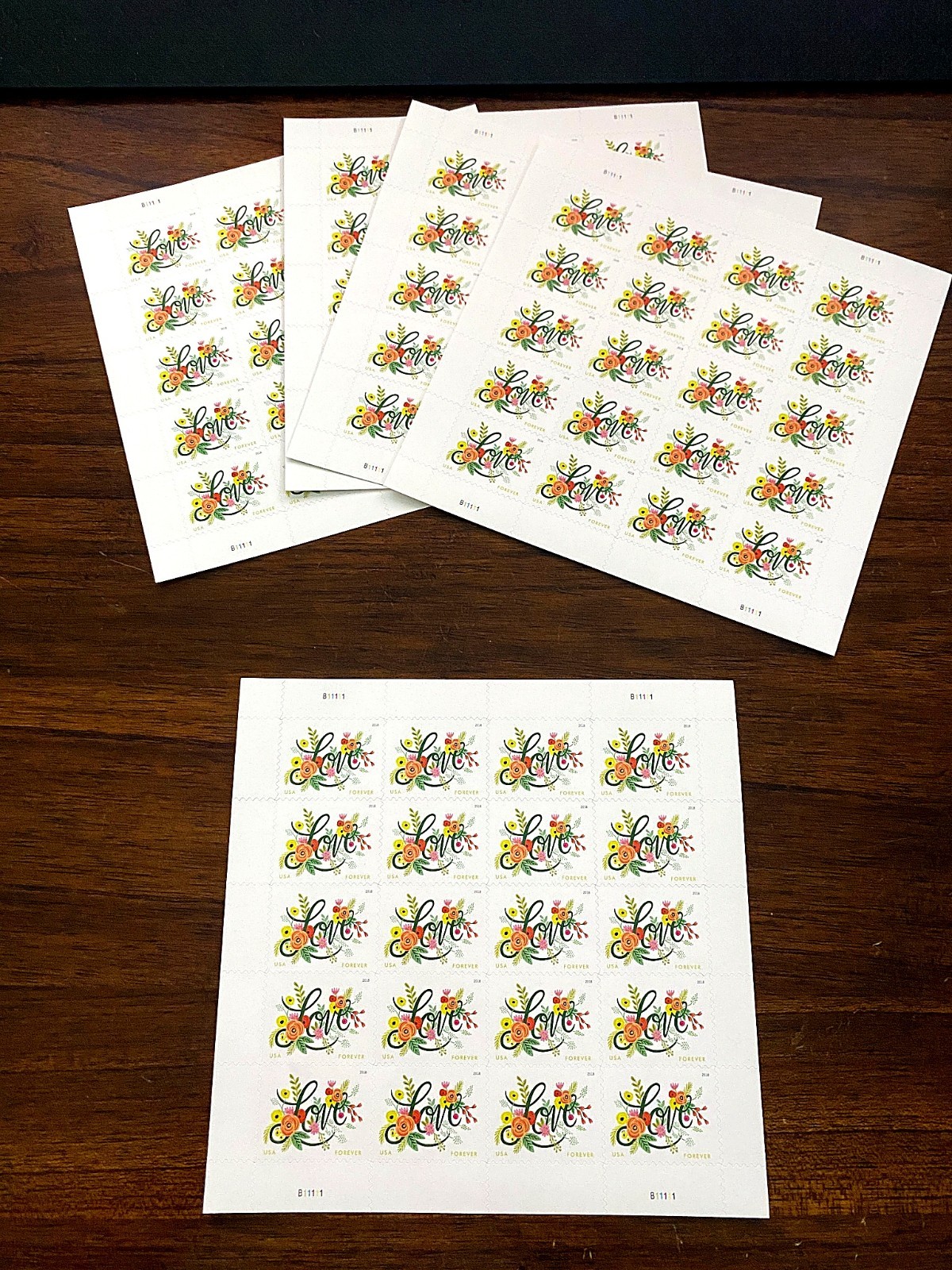 100 Genuine USPS Forever Stamps Unused 5 Sheets of 20 Booklet of 100