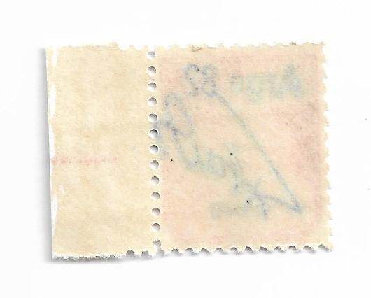 USA postage Due 1c stamp with Arge 82 mark