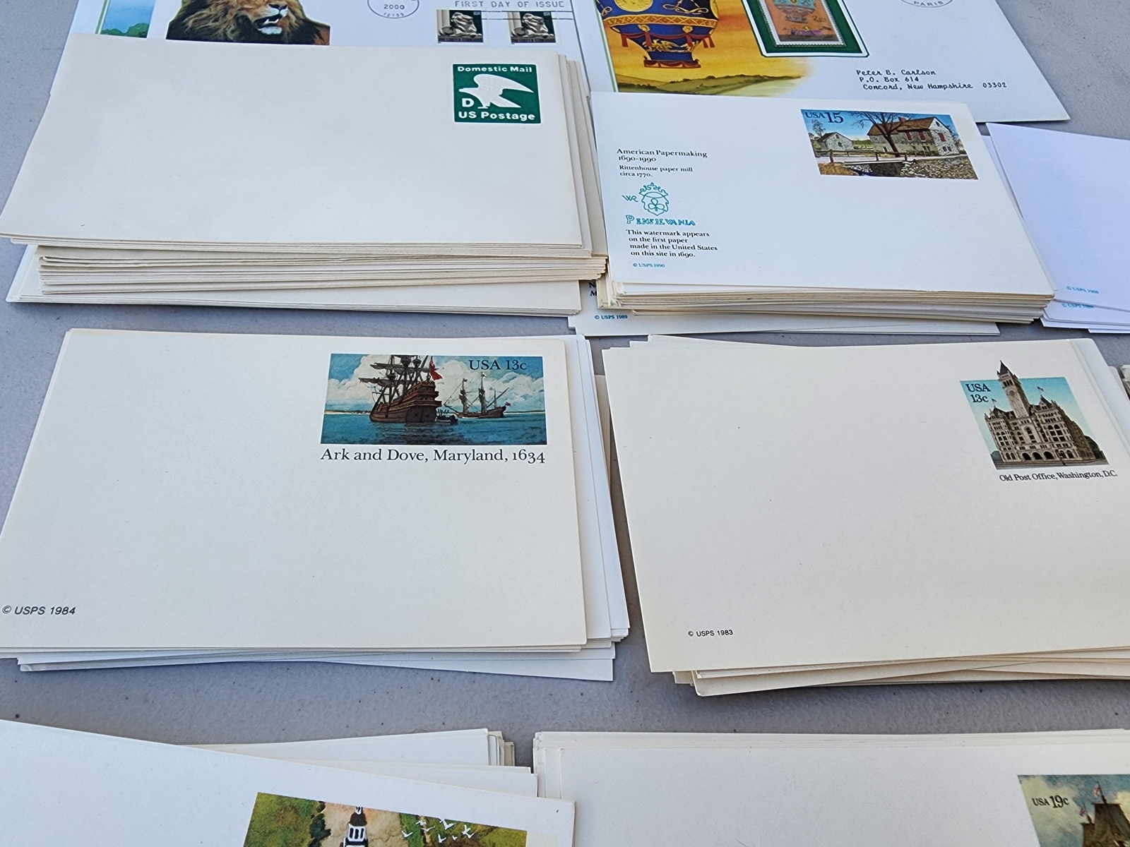 Lot of USPS USA Postage Pre-Stamped Envelopes & First Day of Issue FDC