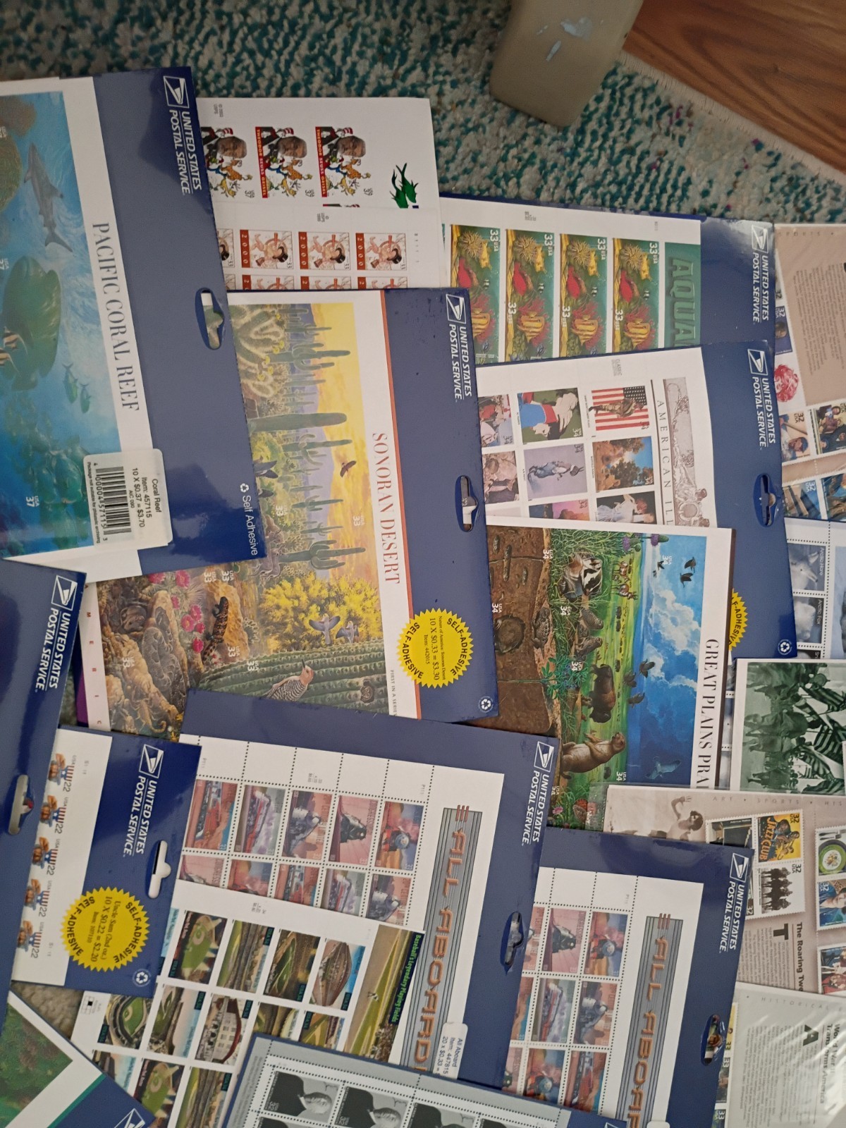 US Postage Stamps Face Value $175 Unused Great Collection Of Stamps